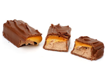 three Chocolate Pieces