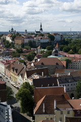 Estonia. Tallinn. Panorama of the old city