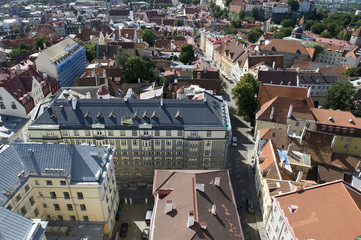 Estonia. Tallinn. View from the height of the old town