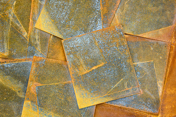 Old rusty metal sheets background