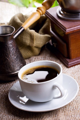 cup of black coffee