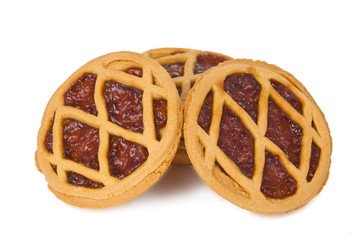 Short pies with jam