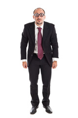 Poor Sight standing Businessman