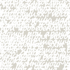 Seamless abstract vector pattern handwriting on paper