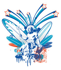 poseidon surfing © doom.ko