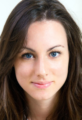 Obraz premium close up portrait of a beautiful young woman 