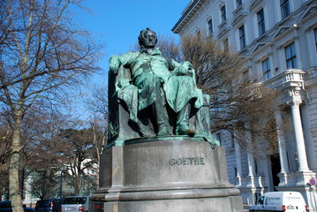 Johann Wolfgang von Goethe Statue in Vienna, Austria
