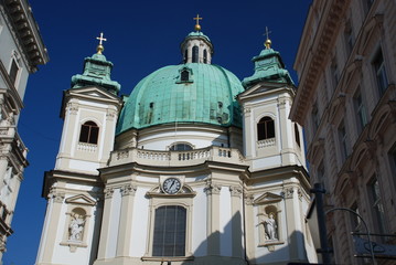 Fototapeta na wymiar Peterskirche, Vienna, Austria