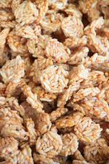 Khanom nanglet, Thai round and flat fried sticky rice