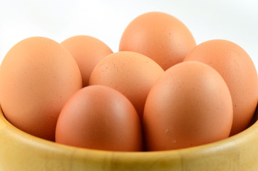 Organic eggs.