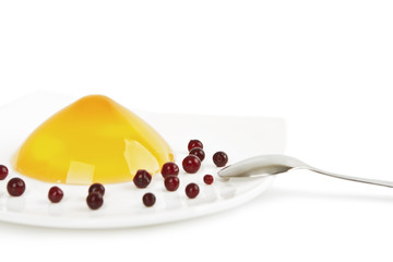 Table jelly witn spoon