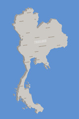 thailand landkarte