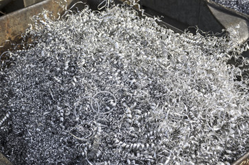 Feine Aluminiumspäne