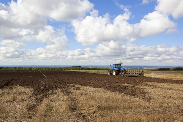 Fototapeta premium agricultural scene with tractor