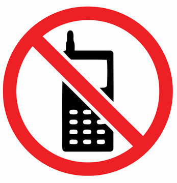 Panneau Interdiction de téléphoner