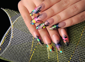 manicures beautiful pattern on nails