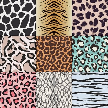 seamless animal skin texture fabric pattern
