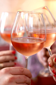 Fototapeta Celebrating With A Toast