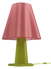 Modern green and pink lamp