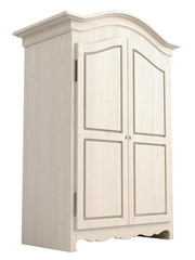 White painted wooden cupboard