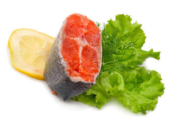 Salmon with dill and lemon