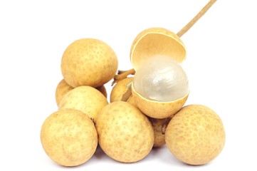 longan isolated on white