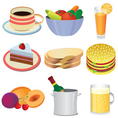 Food icons.