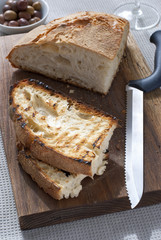 pane fresco per bruschetta