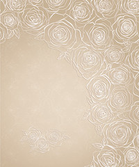 Abstract  background with roses