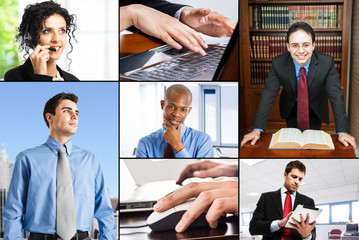 Business people at work