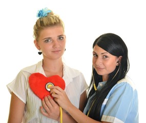 female doctor and patient