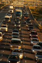 Traffic at dusk