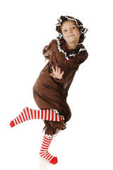 Happy, Dancing Gingerbread Girl