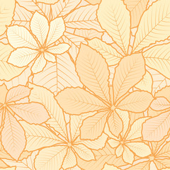 Autumn leaves, seamless pattern
