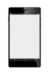Big Screen Smart Phone Isolated on White background