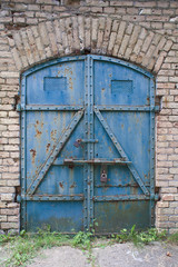 Old steel door
