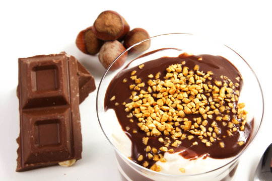 dessert panna e cioccolato