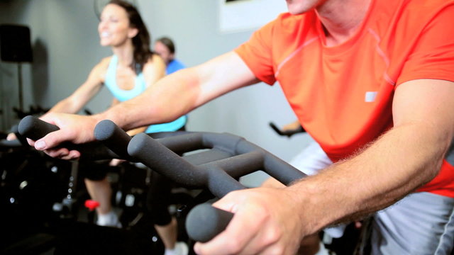 Members Fitness Club Exercising