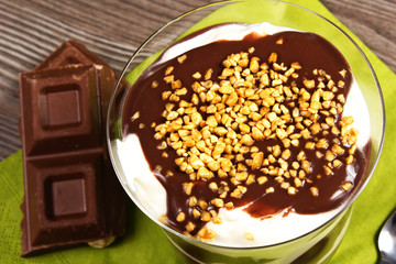 dessert panna e cioccolato