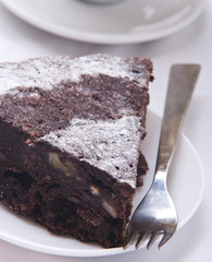 slices of chocolate cake