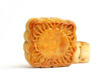 mooncakes isolated on white background