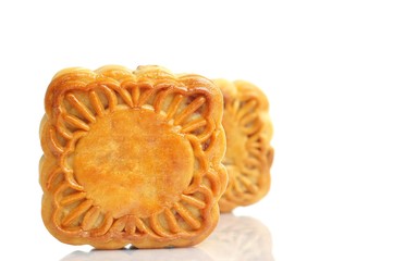 mooncakes isolated on white background