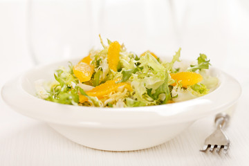 salad with orange