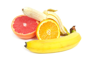 fruits isolated on white background