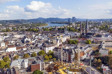 Muurstickers aerial of Bonn, the former capital of Germany © travelview