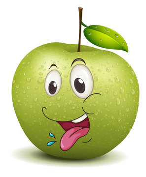hungry apple smiley