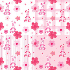 vector seamless pattern for a baby