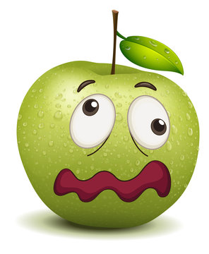 dull apple smiley