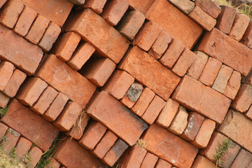 Wall of Adobe Bricks