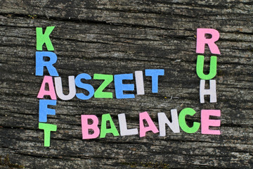 Kraft - Auszeit - Balance - Ruhe